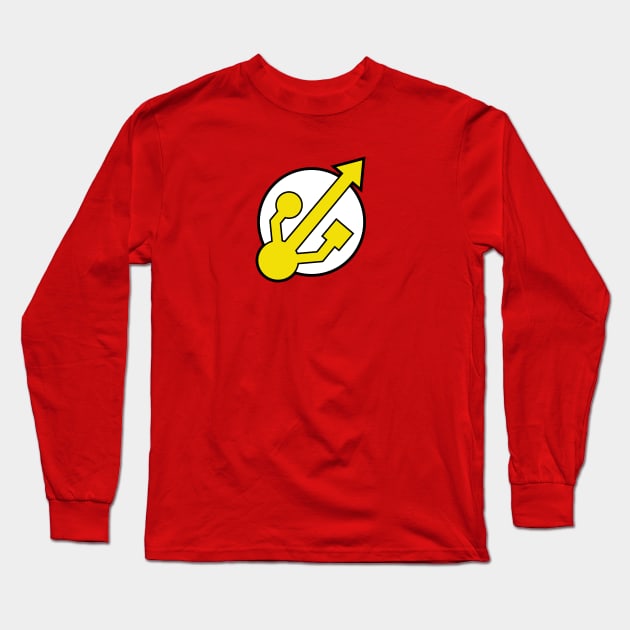 The Flash Drive Long Sleeve T-Shirt by Nowlipie